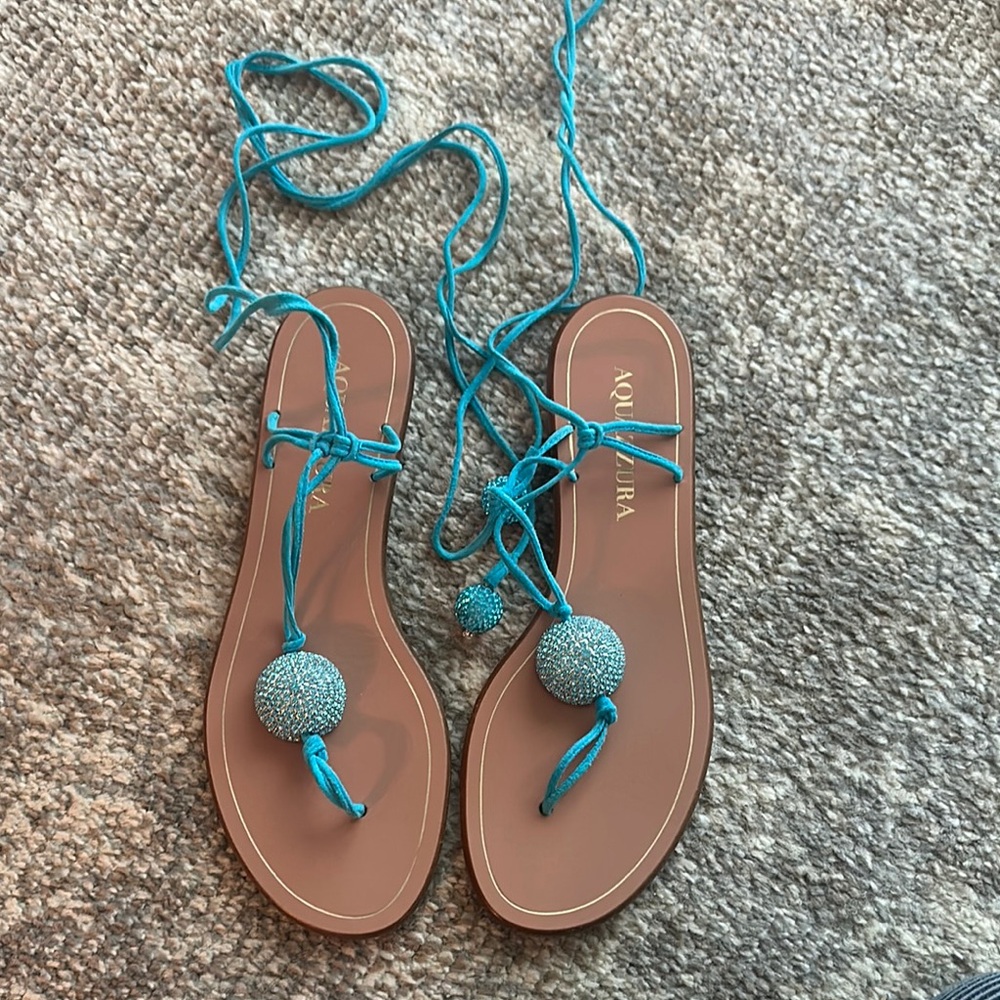 Aquazzura lace up sandals